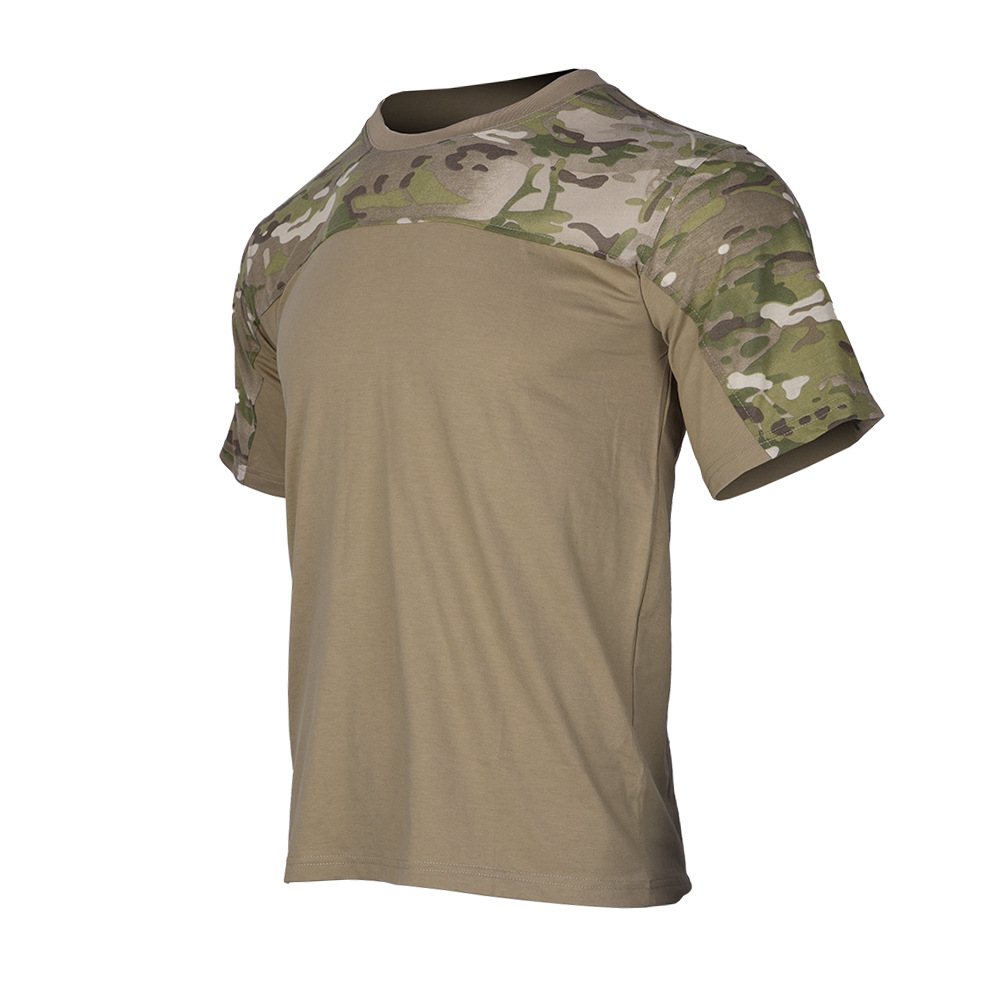 Outdoor Hunting Fabric - CamSolomon-T-shirt camouflage respirant pour hommes, t-shirts