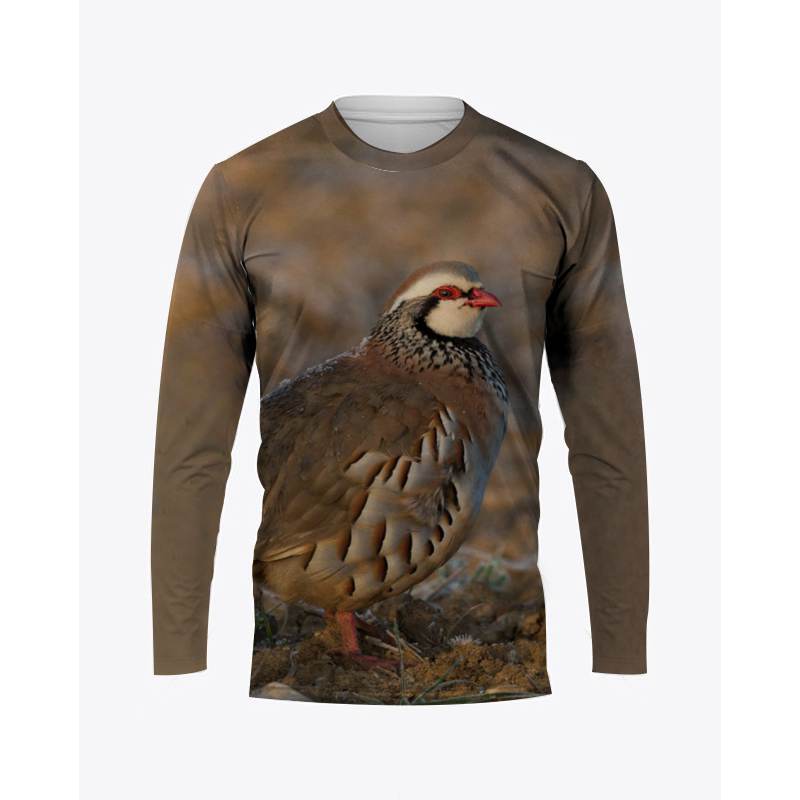 Hunting Quail - CamSolomon-T-shirt à manches longues imprimé 3D