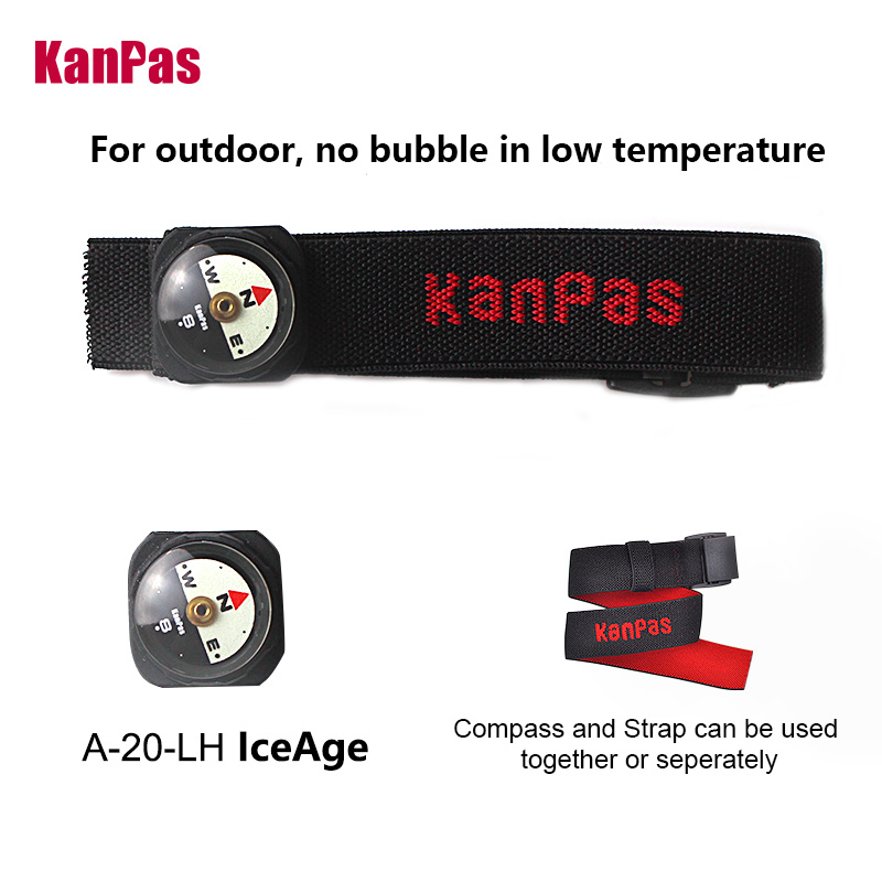 Outdoor Hunting Guide - Boussole KANPAS ICEAGE avec bracelet, sangle