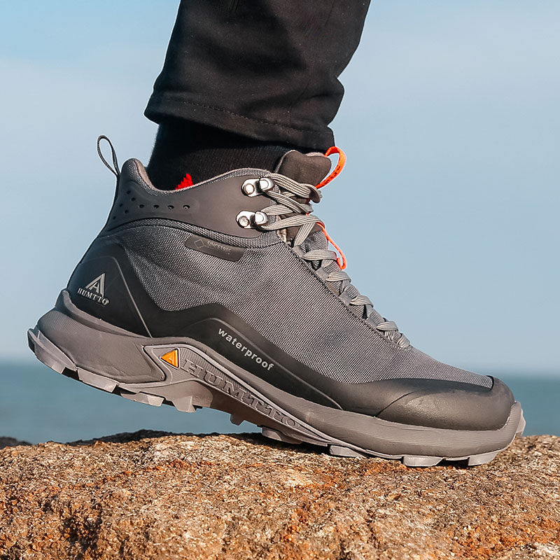 Outdoor Hunting Fabric - Chaussures de randonnée HUMTTO pour hommes,
