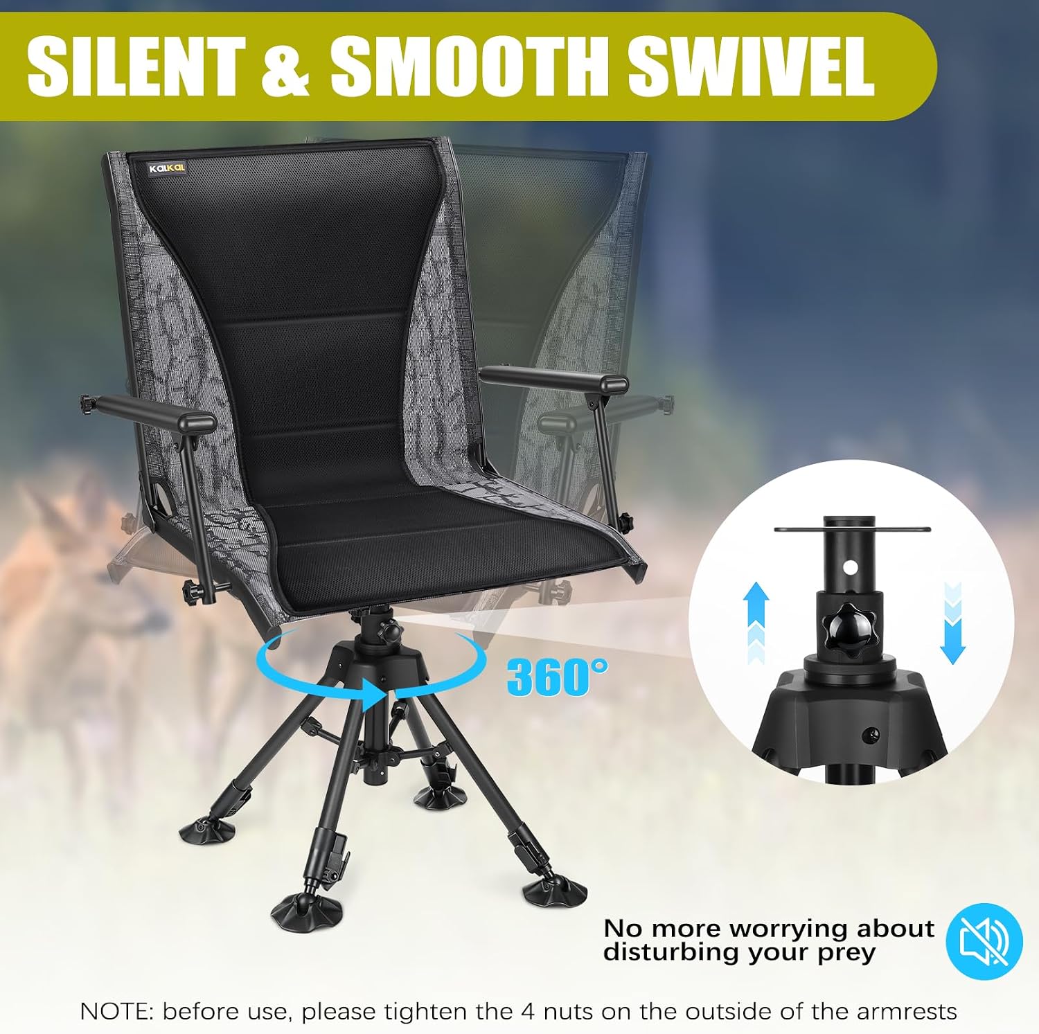 Chaise de chasse pivotante sil - Hunting And Fishing Outdoor Chairs avis et prix