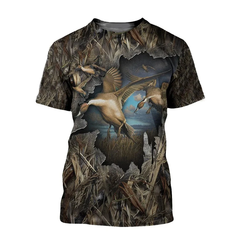 Nouveau T-shirt décontracté à  - Hunting Quail avis et prix