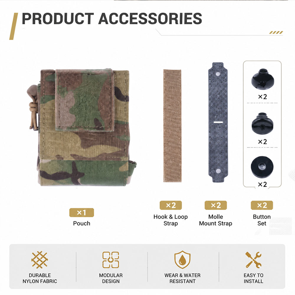 Pochette tactique MOLLE pliabl - Outdoor Hunting Gear Storage avis et prix