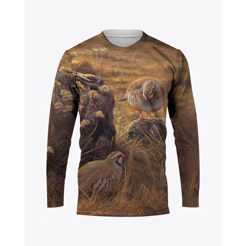 CamSolomon-T-shirt à manches l - Hunting Quail avis et prix