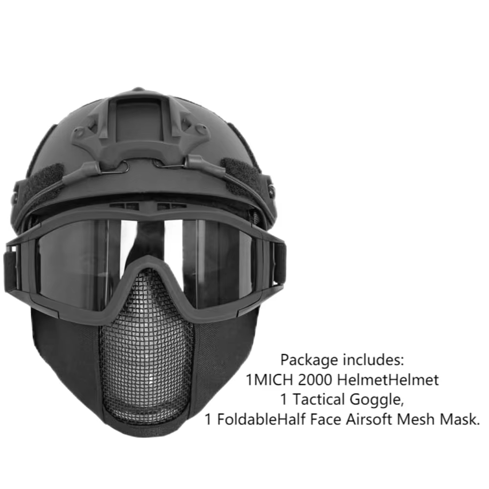 Casque Airsoft MICH et masque  - Outdoor Hunting Guide avis et prix