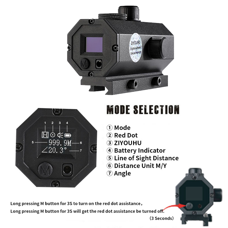 ZIYOUHU-MINI8 Caza Sniper télé - Rangefinder Laser Hunting avis et prix