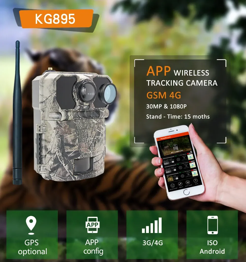 Caméra de chasse 4G 30MP/1080P - Outdoor Hunting Camera Wireless avis et prix