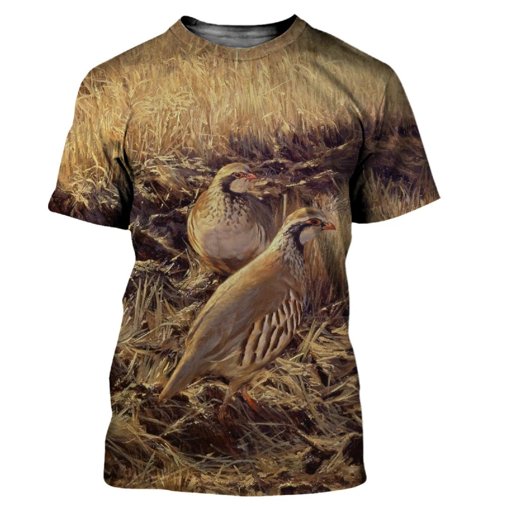 CamSolomon-T-shirt à col rond  - Hunting Quail avis et prix